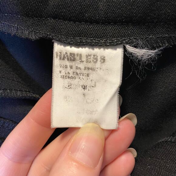 Diab'less Vintage From France Classic Black A-line Embroidered Midi Skirt - Picture 7 of 14